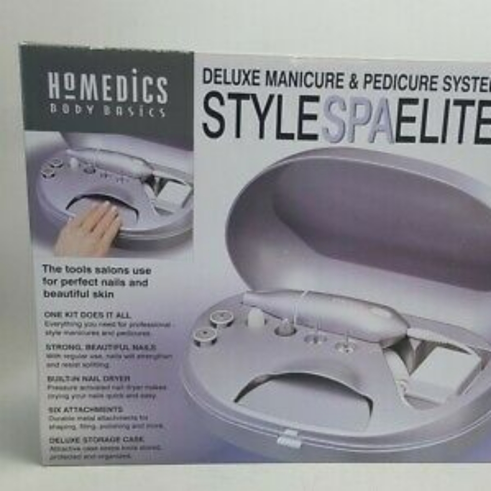 Homedics Style Spa Elite Deluxe Manicure & Pedicure System With Nail Dry…